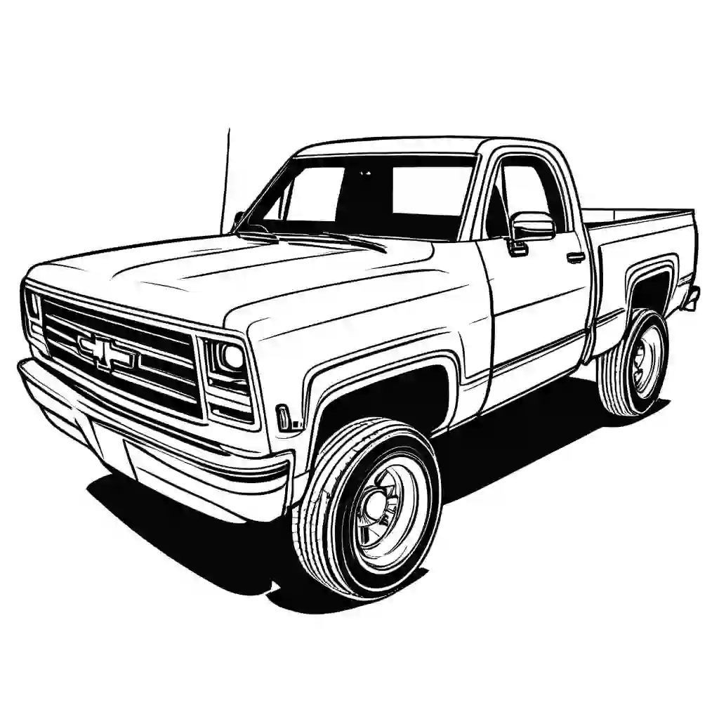 Pickup Trucks coloring pages